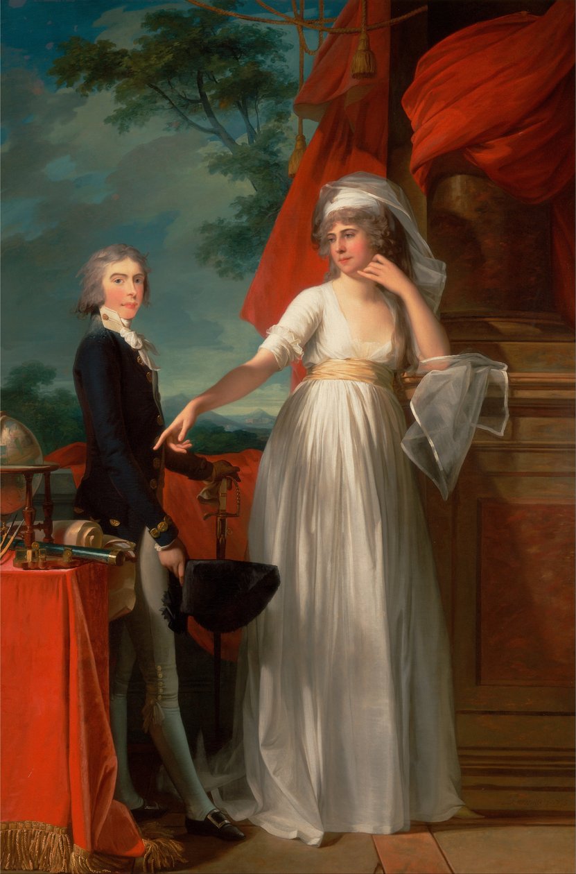 Margaret Callander and Her Son James Kearney by Jean Laurent Mosnier