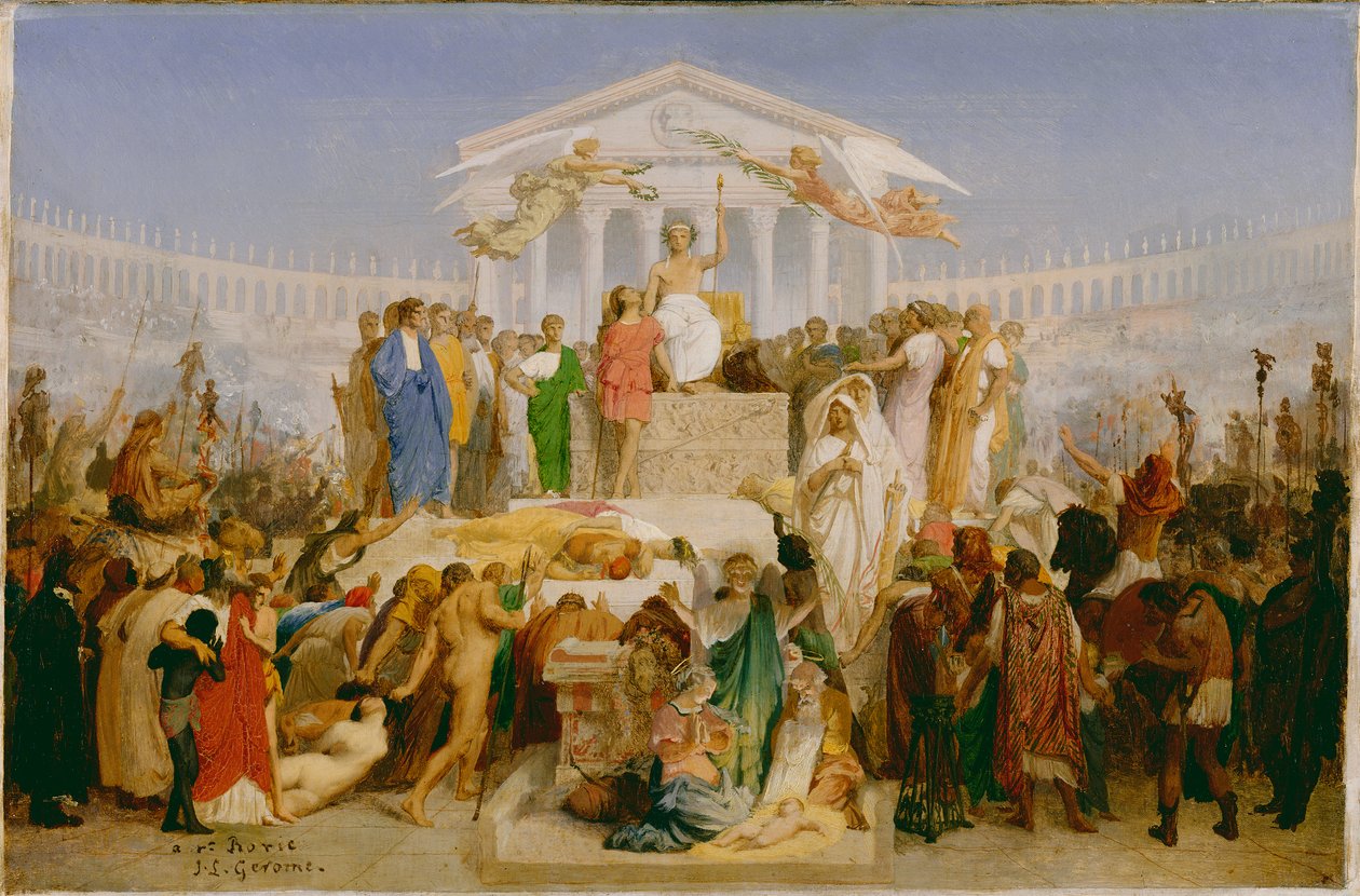 The Age of Augustus, the Birth of Christ, c.1852-54 by Jean Leon Gerome