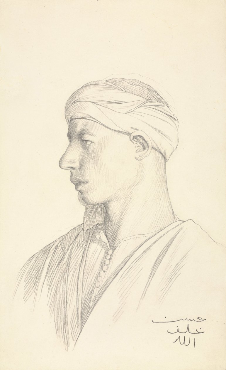 Portrait of an Egyptian Fellah by Jean Leon Gerome