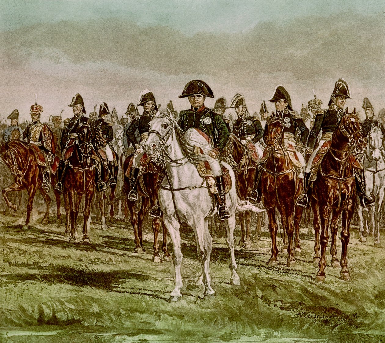 Napoleon I and His Staff by Jean Louis Ernest Meissonier
