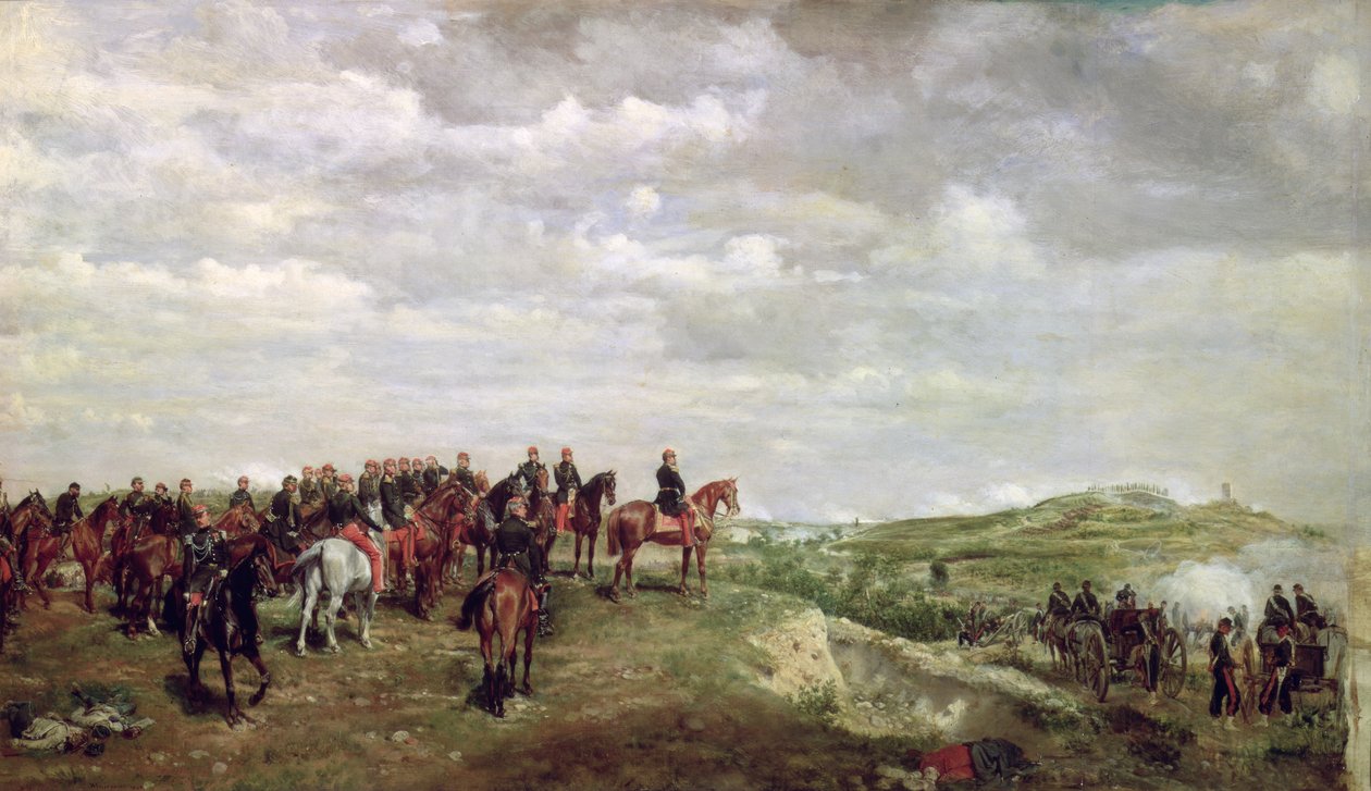 Napoleon III (1808-73) at the Battle of Solferino in 1859, 1863 by Jean Louis Ernest Meissonier