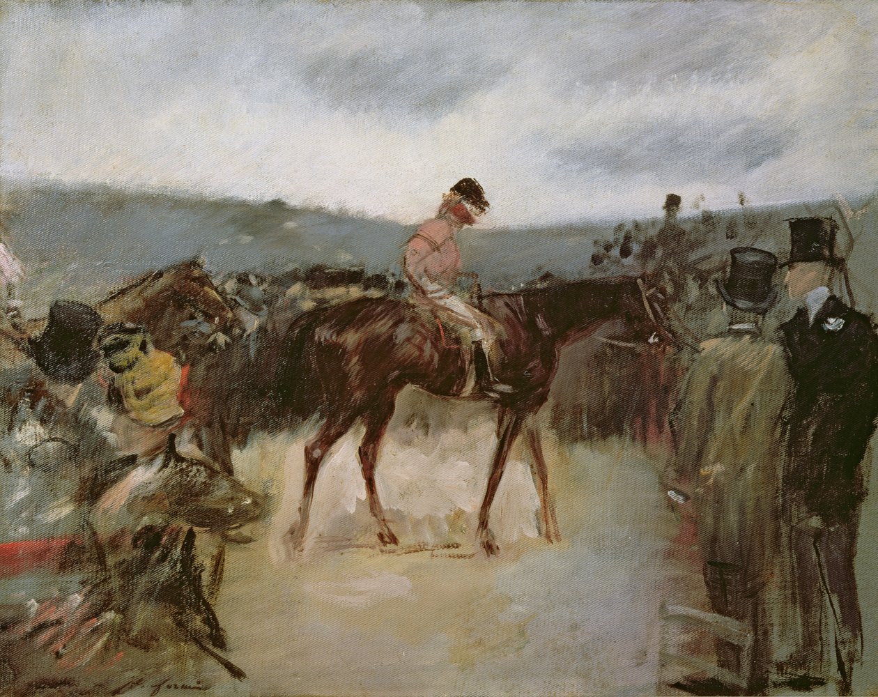 At the Races by Jean Louis Forain