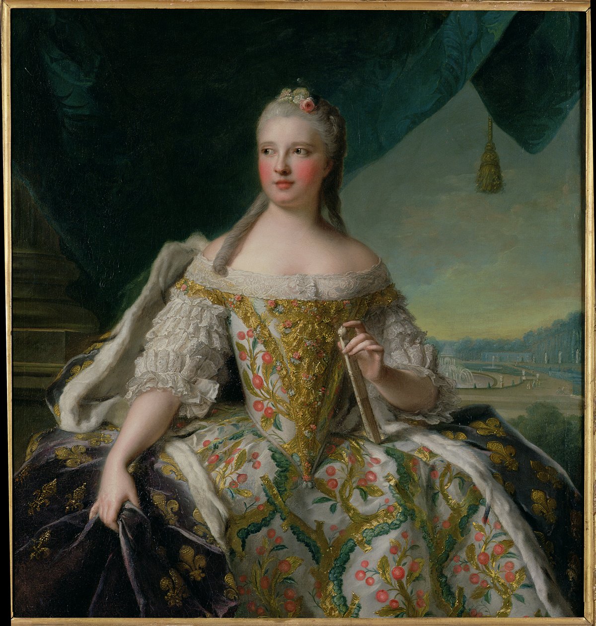 Dauphine Marie-Josephe de Saxe, 1751 by Jean Marc Nattier