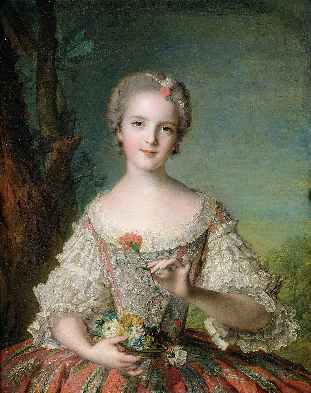 Portrait of Madame Louise de France (1737-87) at Fontevrault, 1748 by Jean-Marc Nattier