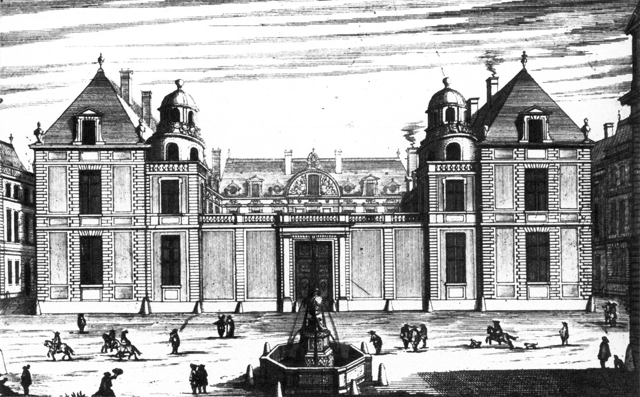 Hôtel Tubeuf (Palais Mazarin) street front by Marot by Jean Marot