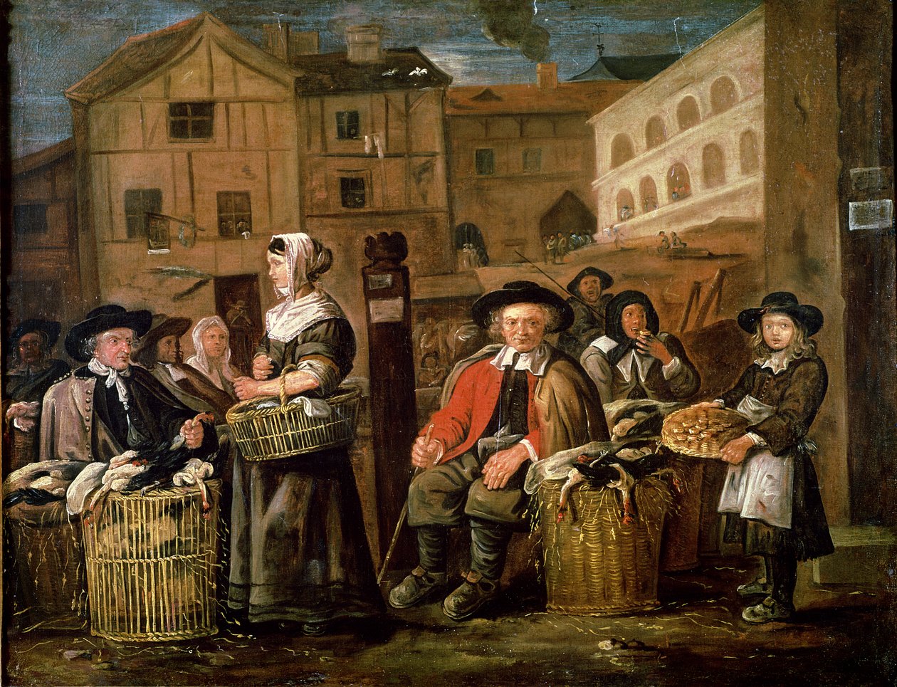 Market Scene by Jean Michelin