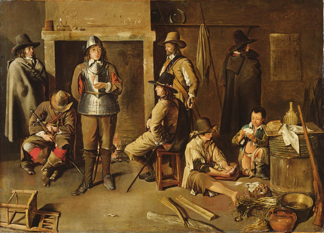 Soldiers at Rest in an Inn by Jean Michelin
