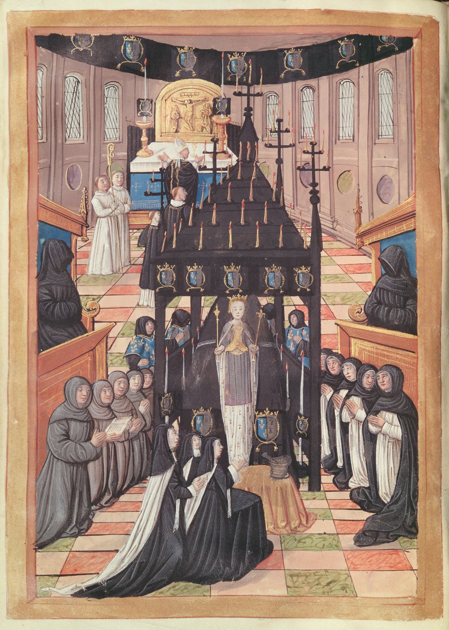 Passing out of Anne of Brittany (1477-1514) at the Church of Saint-Saveur de Blois by Jean Perreal