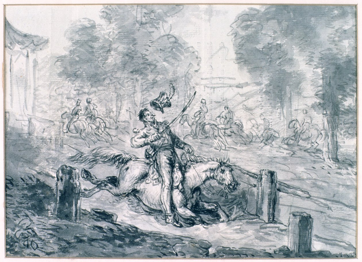 Death of Prince Joseph Poniatowski, 1816 by Jean Pierre Norblin de La Gourdaine