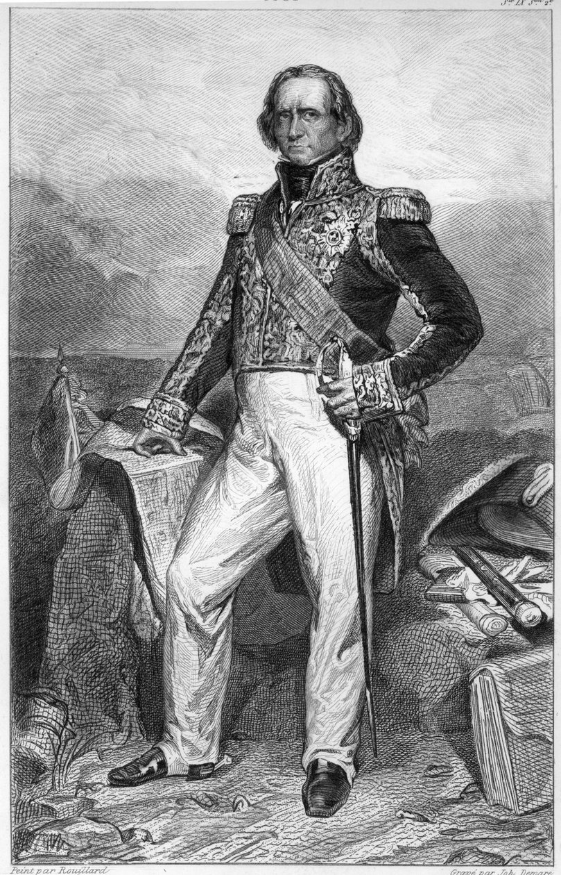 Portrait of Nicolas Jean-de-Dieu Soult, Duc de Dalmatie, Marshal of France and Prime Minister by Jean Sebastien Rouillard