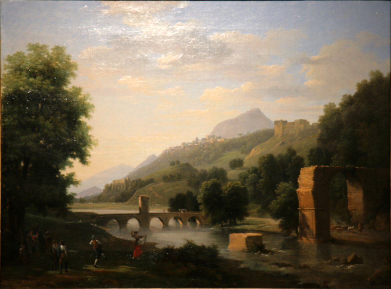 Italian Landscape by Jean Victor Bertin