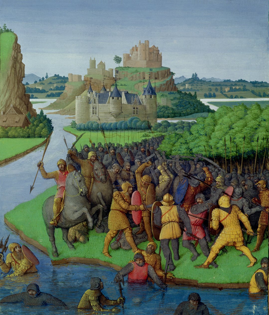 Battle between the Maccabees and the Bacchides, illustration from 