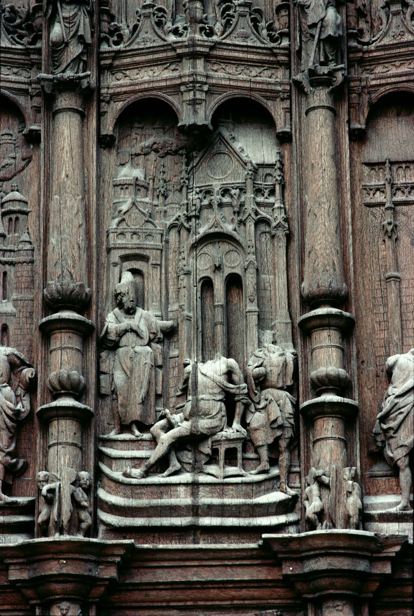 St. Peter healing the Lame Man (detail) by Jean le Pot