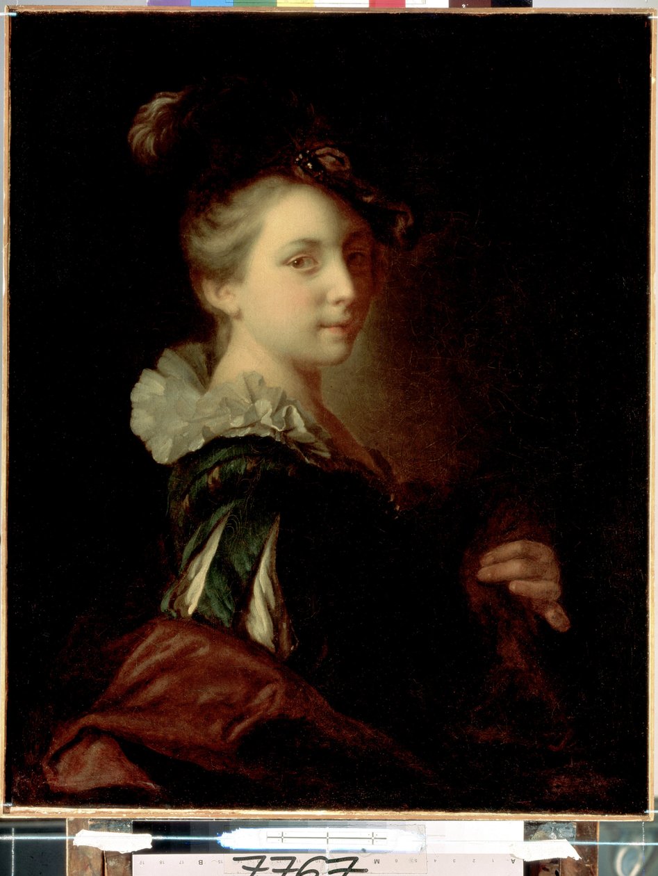 Young Woman in theatre dress by Jean Alexis Grimou