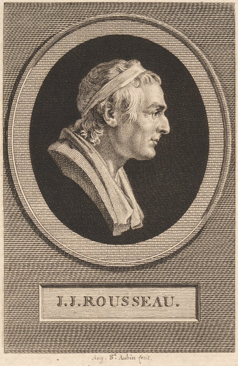 Jean-Jacques Rousseau by Jean-Antoine Houdon