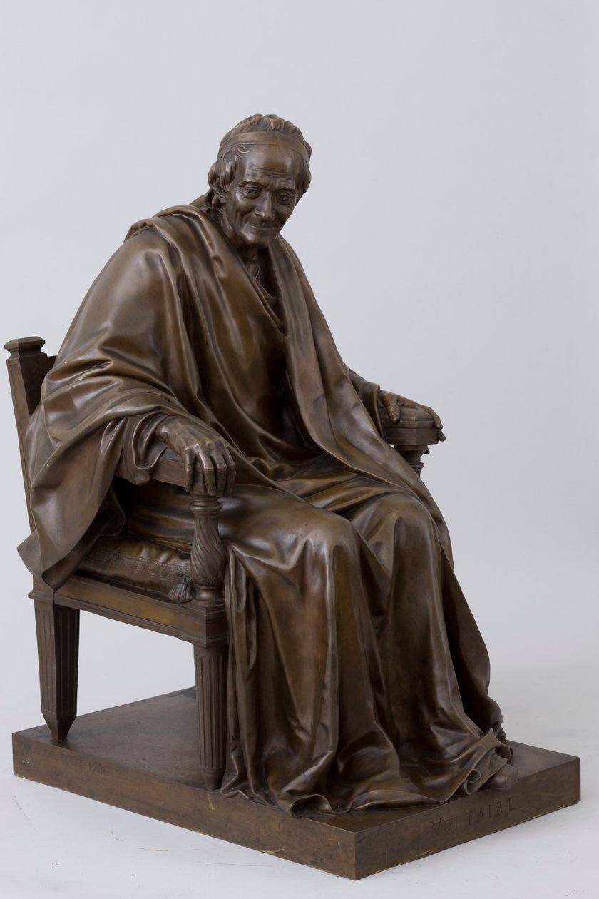 Seated Voltaire (François-Marie Arouet 1694-1778) by Jean-Antoine Houdon
