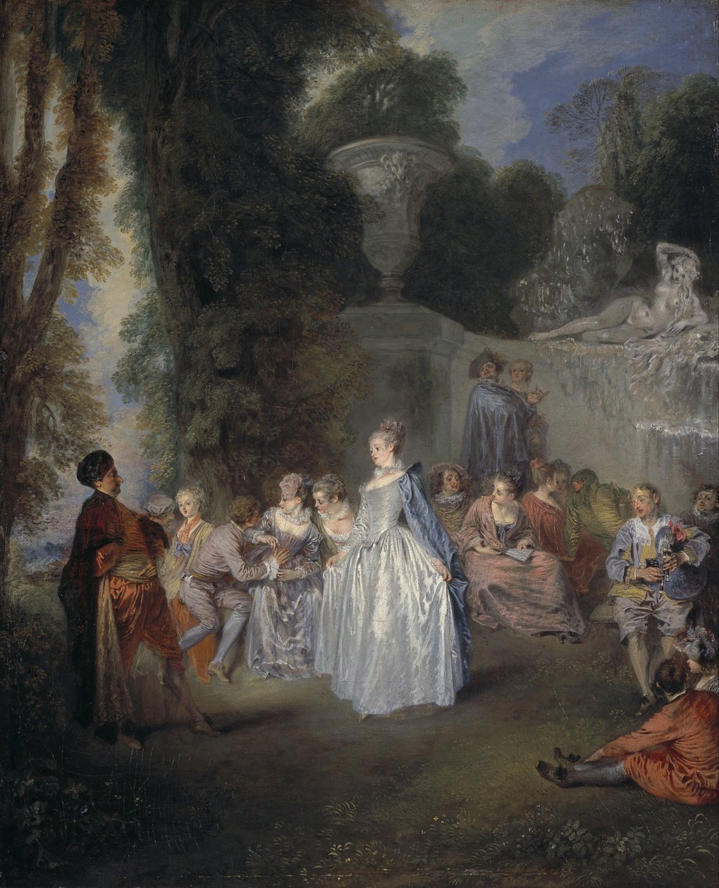 Venetian Festivals by Jean-Antoine Watteau