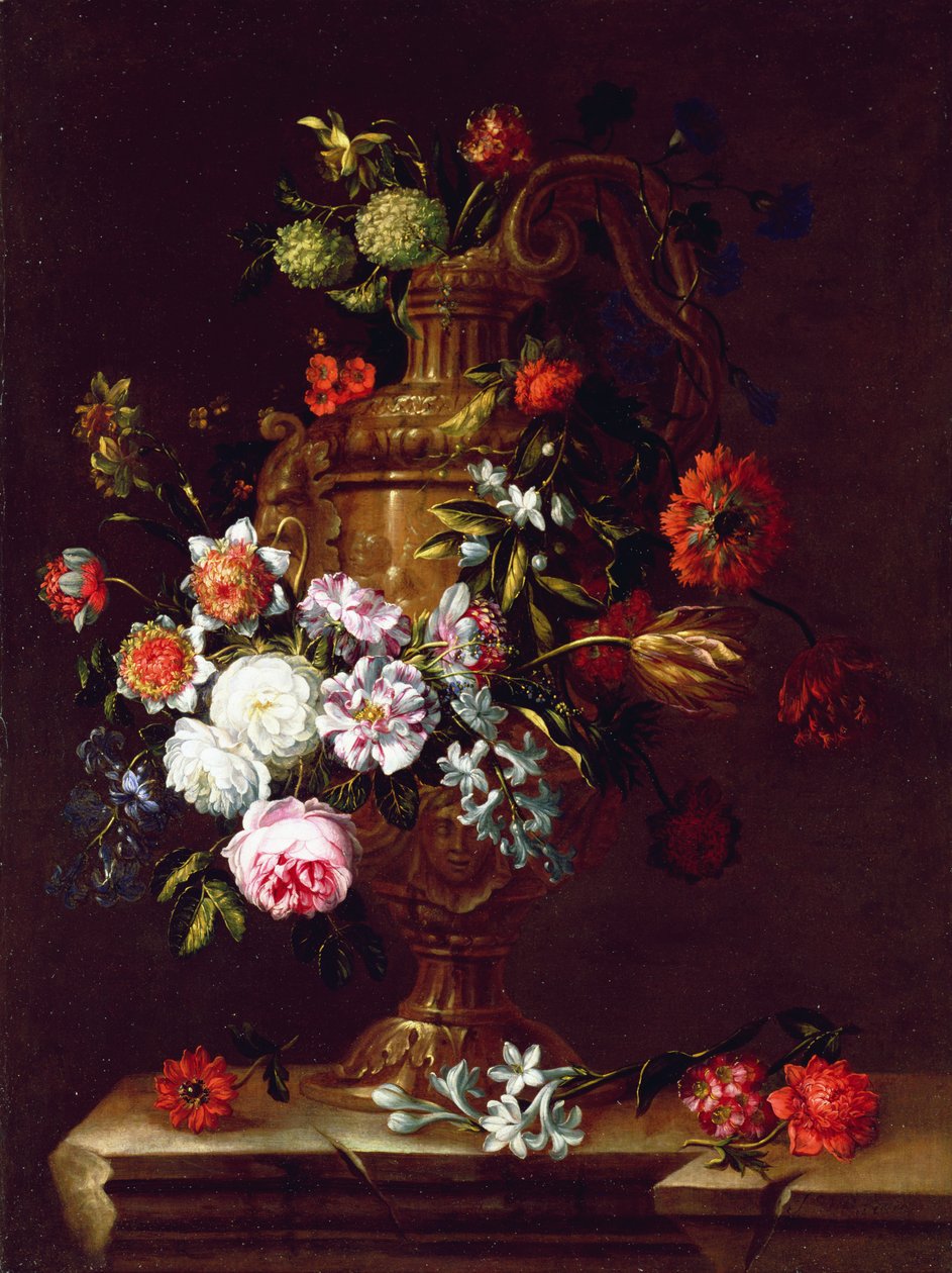 Still Life of flowers in an Urn, 17th century by Jean Baptiste Monnoyer