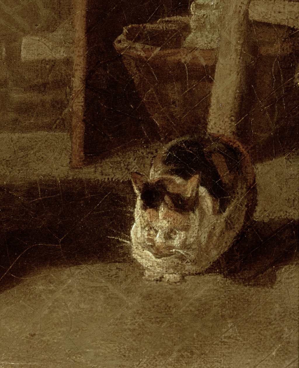 The Laundry Woman (detail) by Jean-Baptiste Simeon Chardin