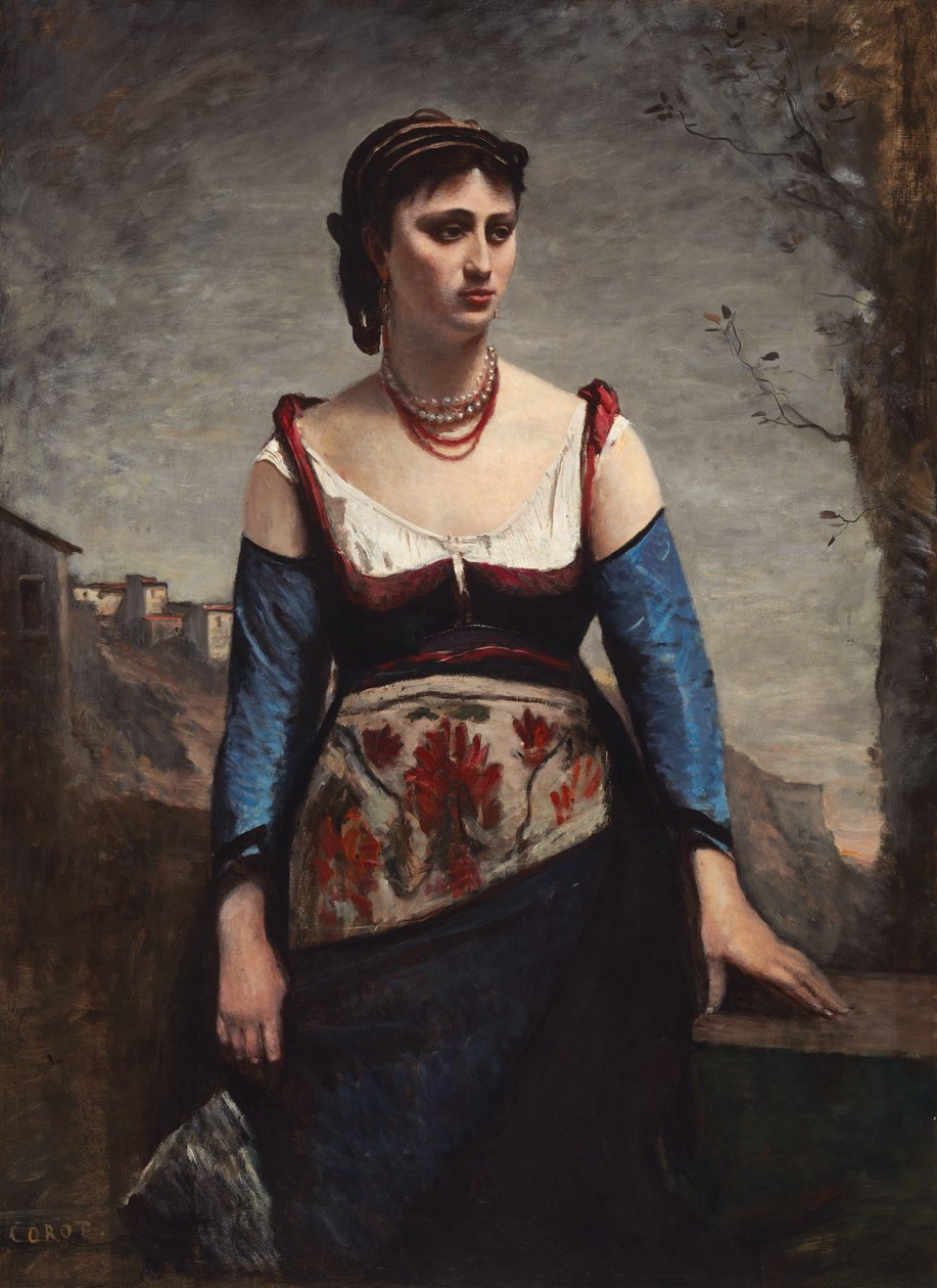 Agostina, the Italian by Jean Baptiste Camille Corot