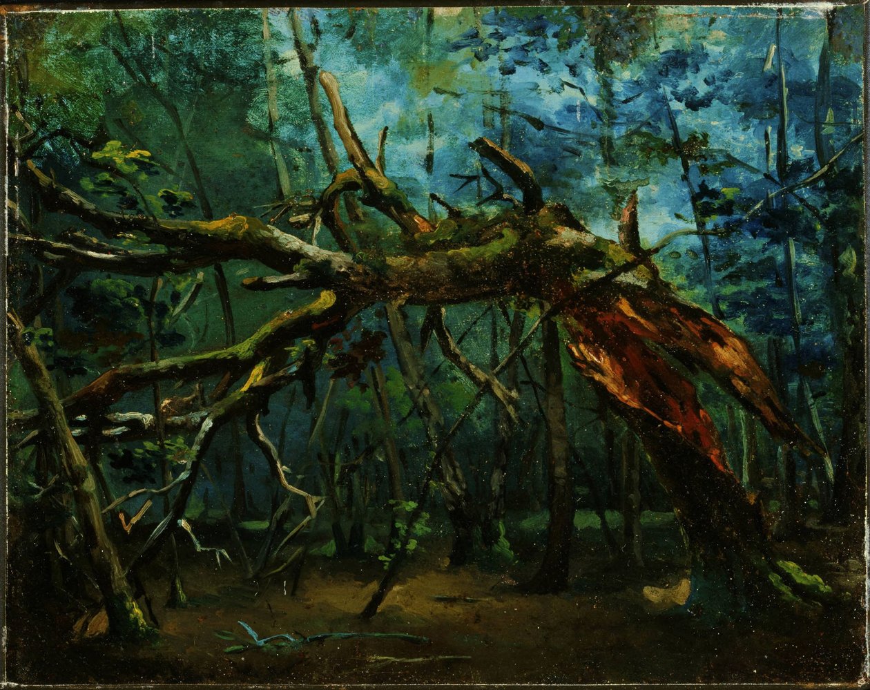 A Fallen Tree by Jean-Baptiste-Camille Corot