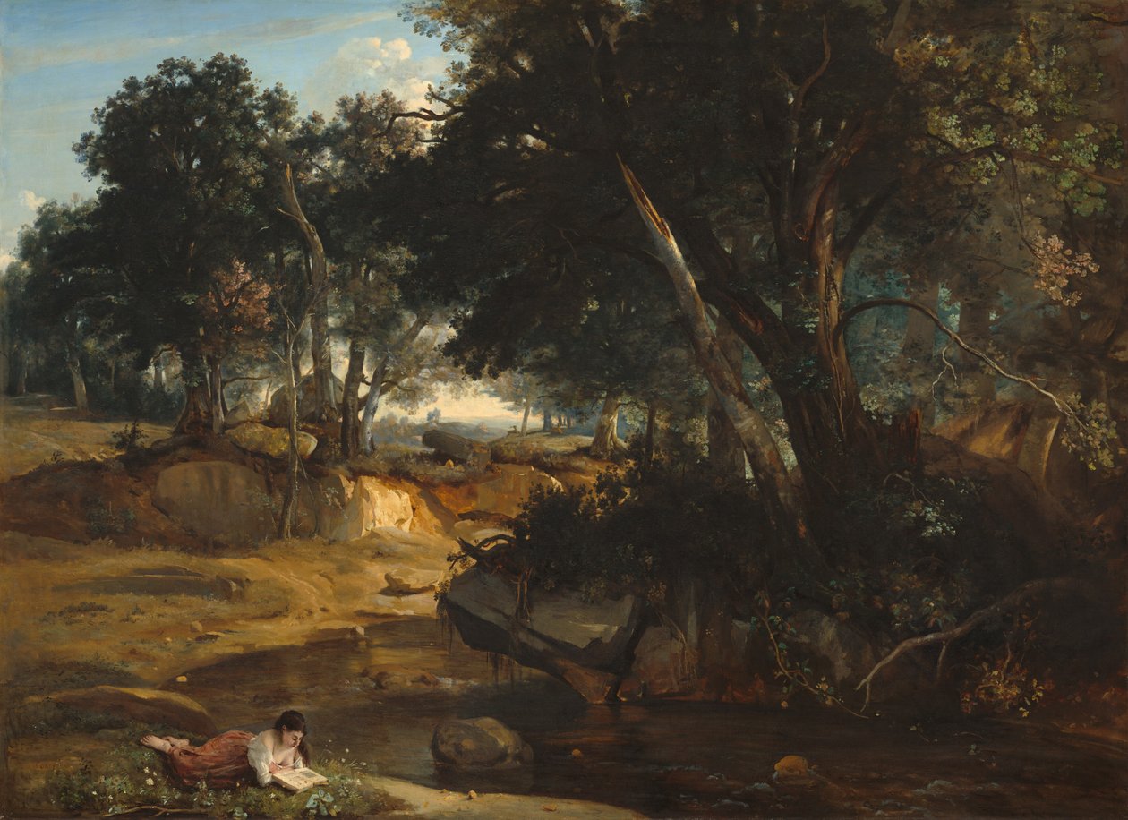 Forest of Fontainebleau by Jean-Baptiste-Camille Corot
