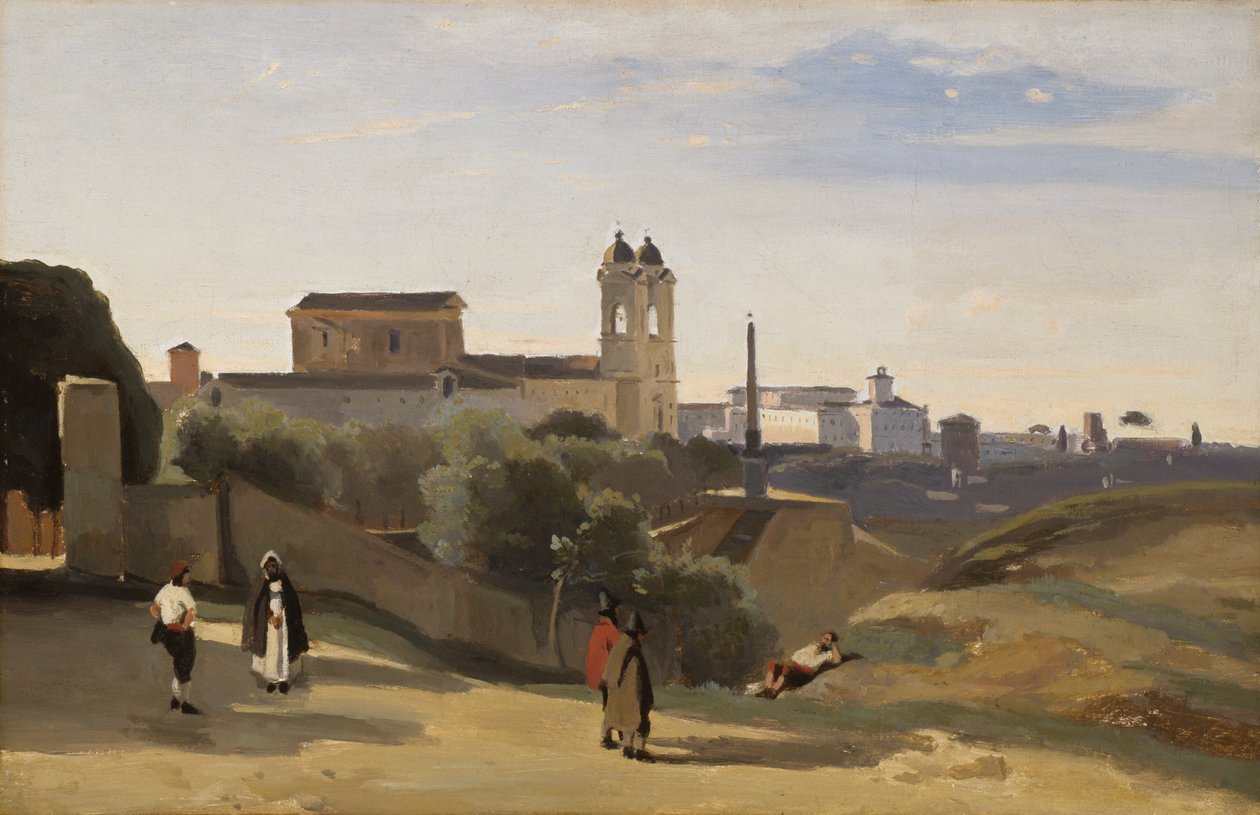 Monte Pincio, Rome by Jean-Baptiste-Camille Corot