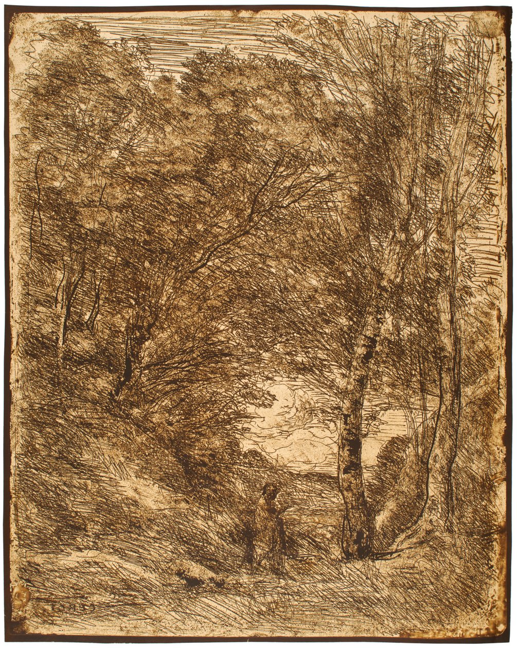 The Gardens of Horace by Jean-Baptiste-Camille Corot