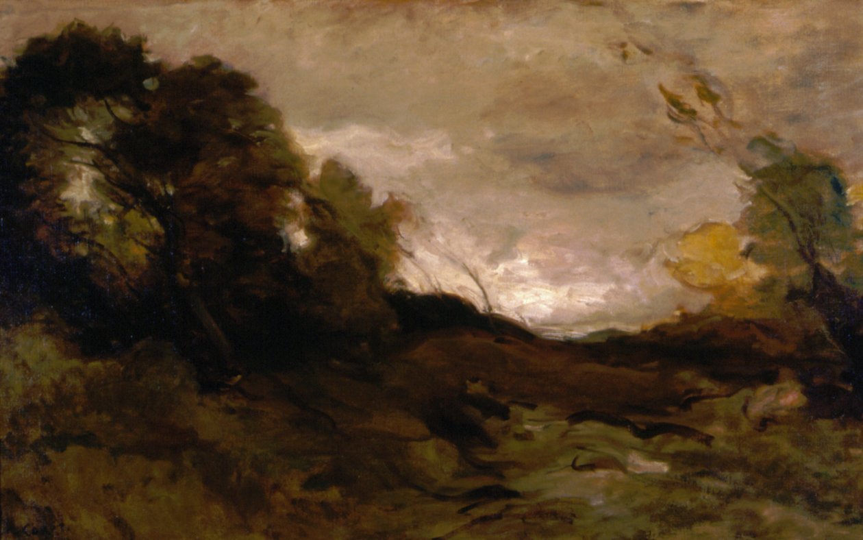 Solitary Valley by Jean-Baptiste-Camille Corot