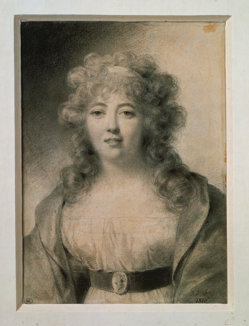 Madame de Stael, born Germaine Necker by Jean Baptiste Isabey