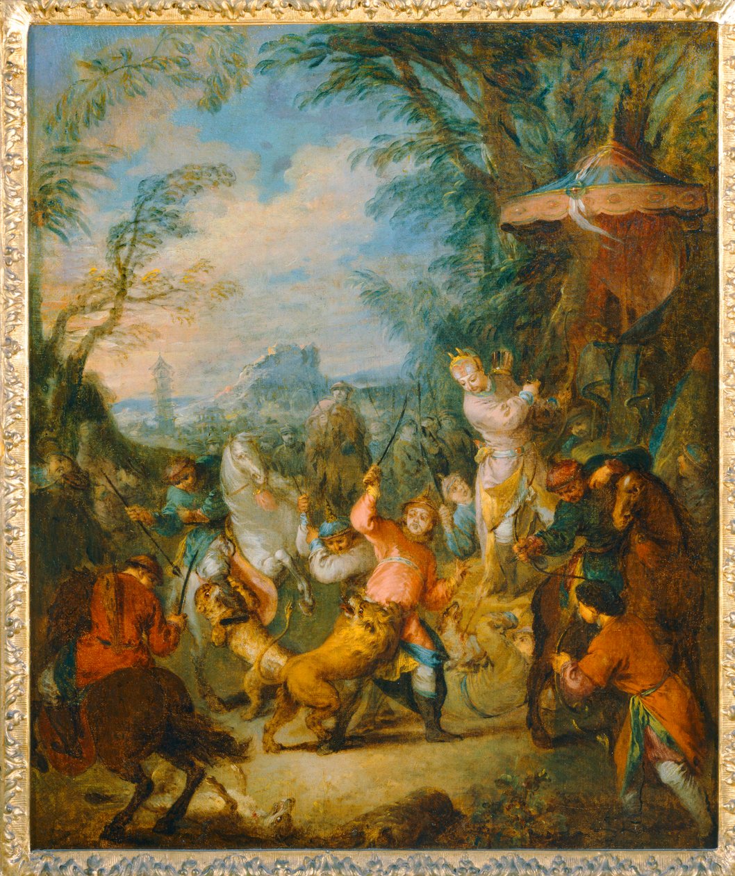Chinese hunt by Jean Baptiste Joseph Pater