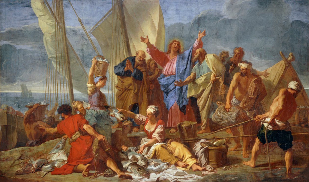 The Miraculous Catch of Fish by Jean Baptiste Jouvenet