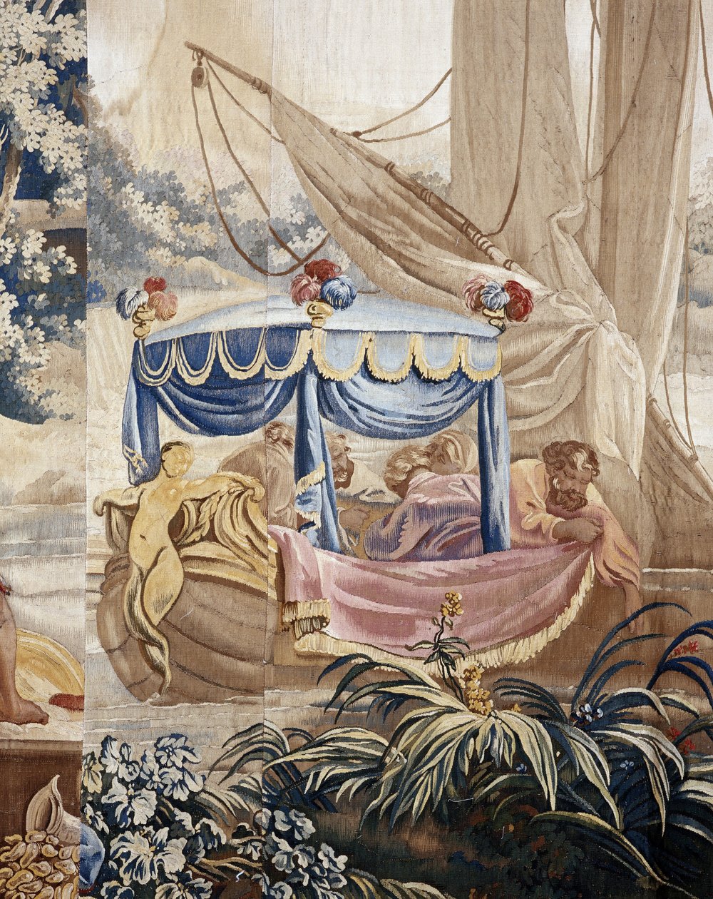 The Outdoor Banquet, Curtain Russian Games (detail) by Jean-Baptiste Le Prince