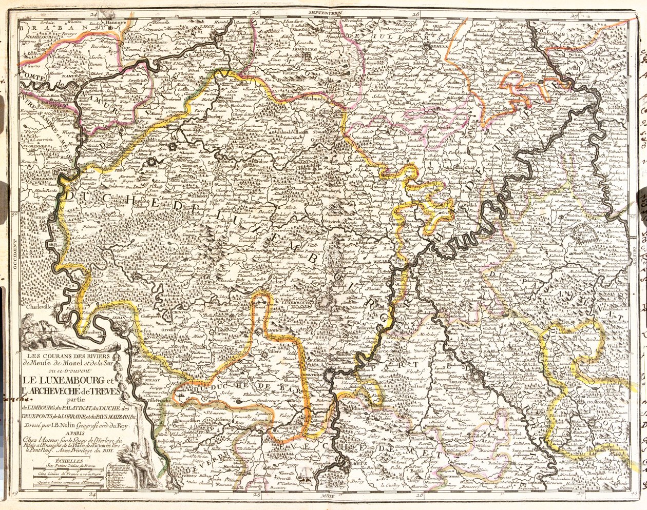 Belgium (Walloon Region), Germany (State: Rhineland-Palatinate), Luxemburg, France (Region: Lorraine, Champagne-Ardenne) by Jean Baptiste Nolin
