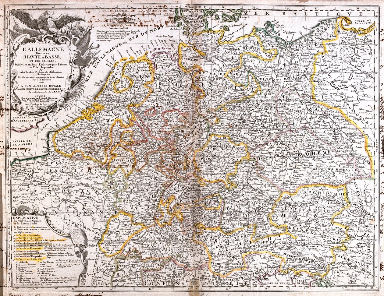 Belgium, Netherlands, Germany, Poland (Voivodeship: Pomeranian, West Pomeranian, Lubusz, Lower Silesian, Opolskie, Silesian), Republic Czech, Austria, Slovenia, Italy (Region: Friuli-Venezia Giulia, north Veneto, Trentino-Alto Adige, north Lombardy), Swit by Jean Baptiste Nolin