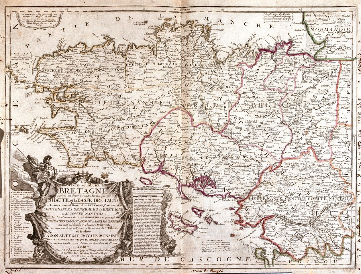 Brittany, east Pays-de-la-Loire, France by Jean Baptiste Nolin