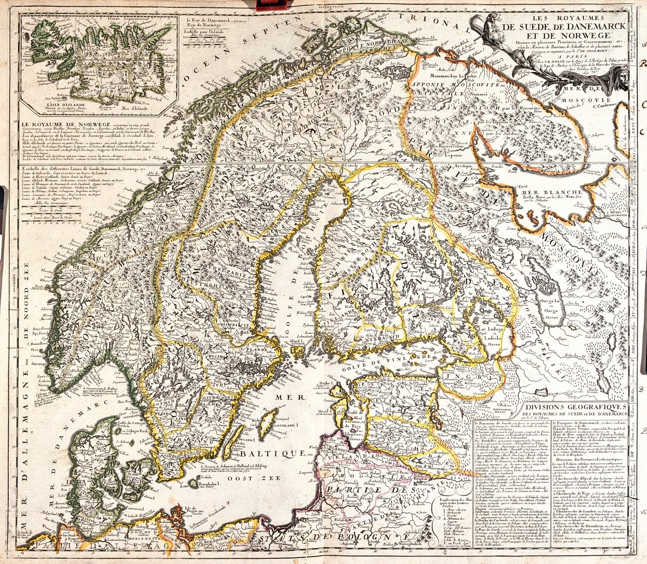 Denmark, Norway, Sweden, Finland, North-West Russia, Estonia, Latvia, Lithuania, North Poland by Jean-Baptiste Nolin