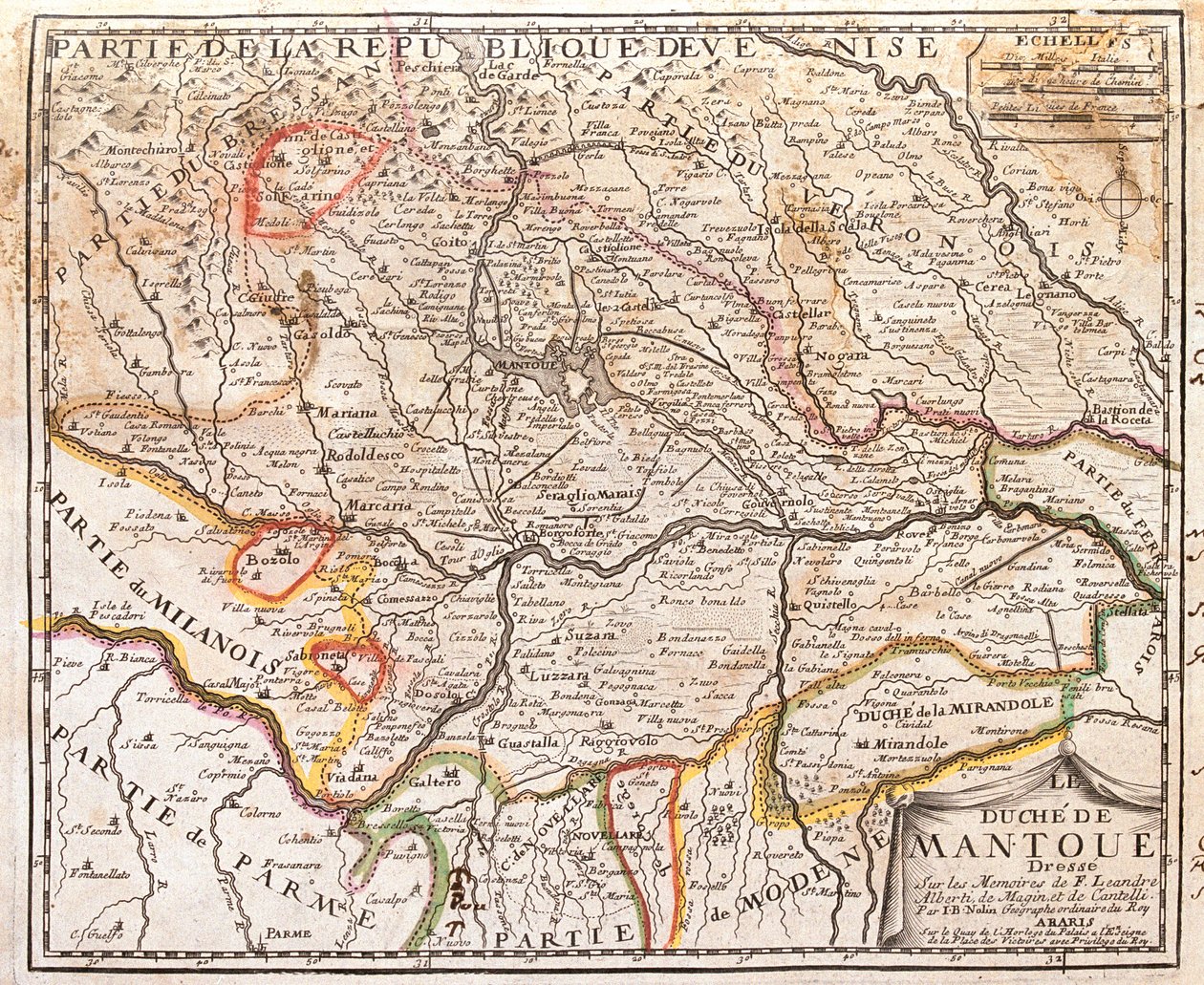 Lombardy, Veneto, Emilia-Romagna, Italy by Jean Baptiste Nolin