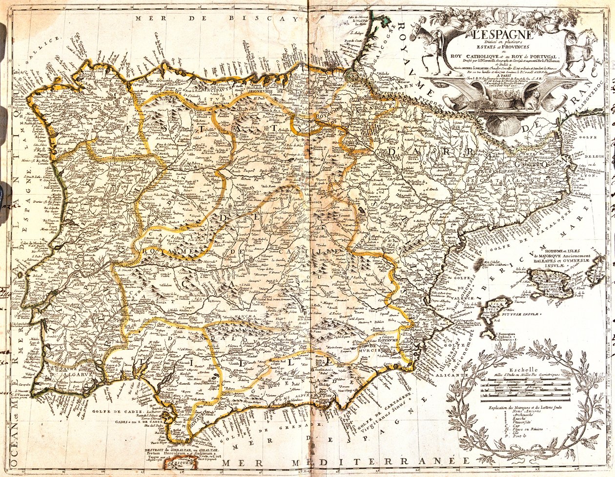 Spain, Portugal by Jean-Baptiste Nolin