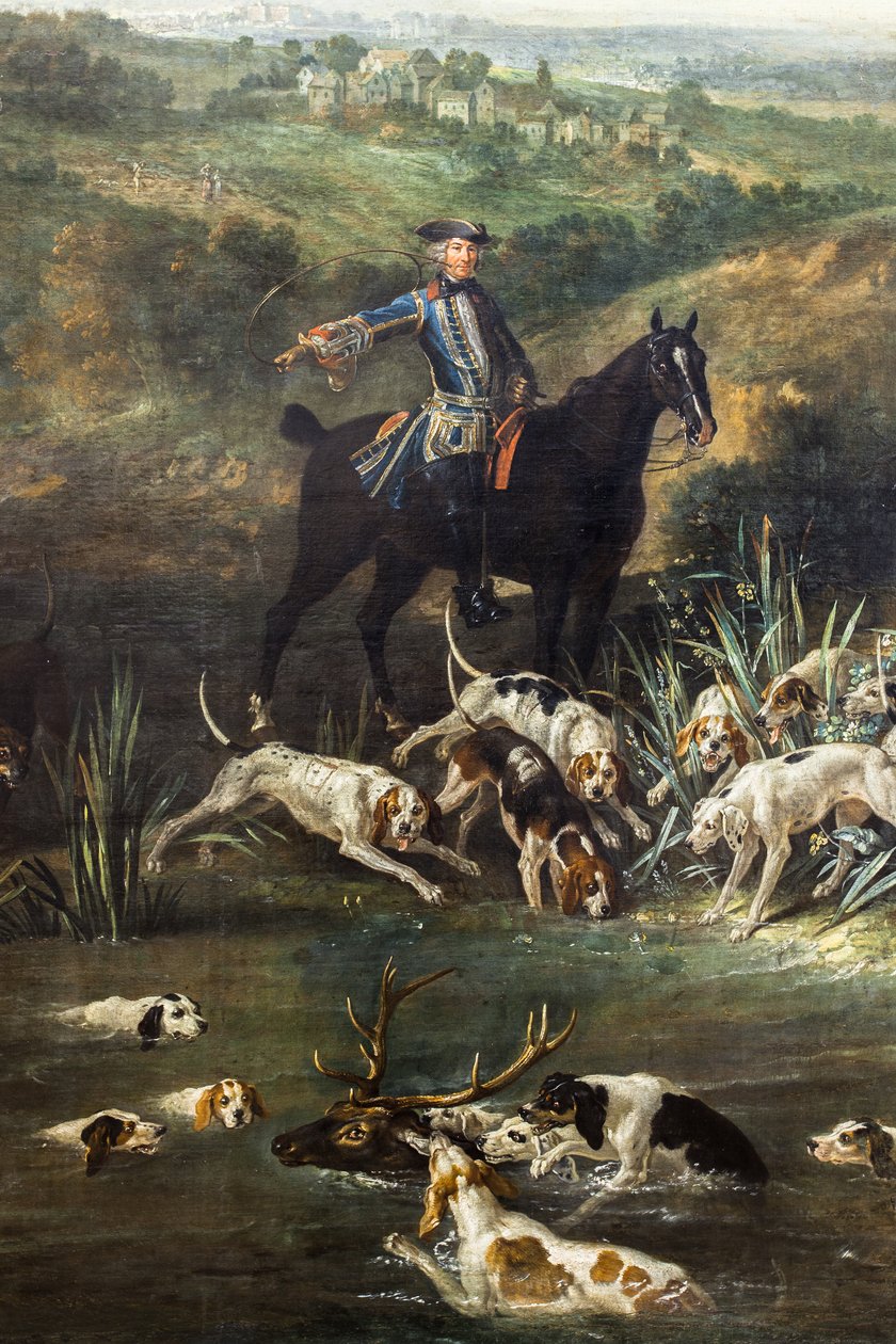 Louis XV Hunting Deer in the Forest of Saint-Germain by Jean-Baptiste Oudry