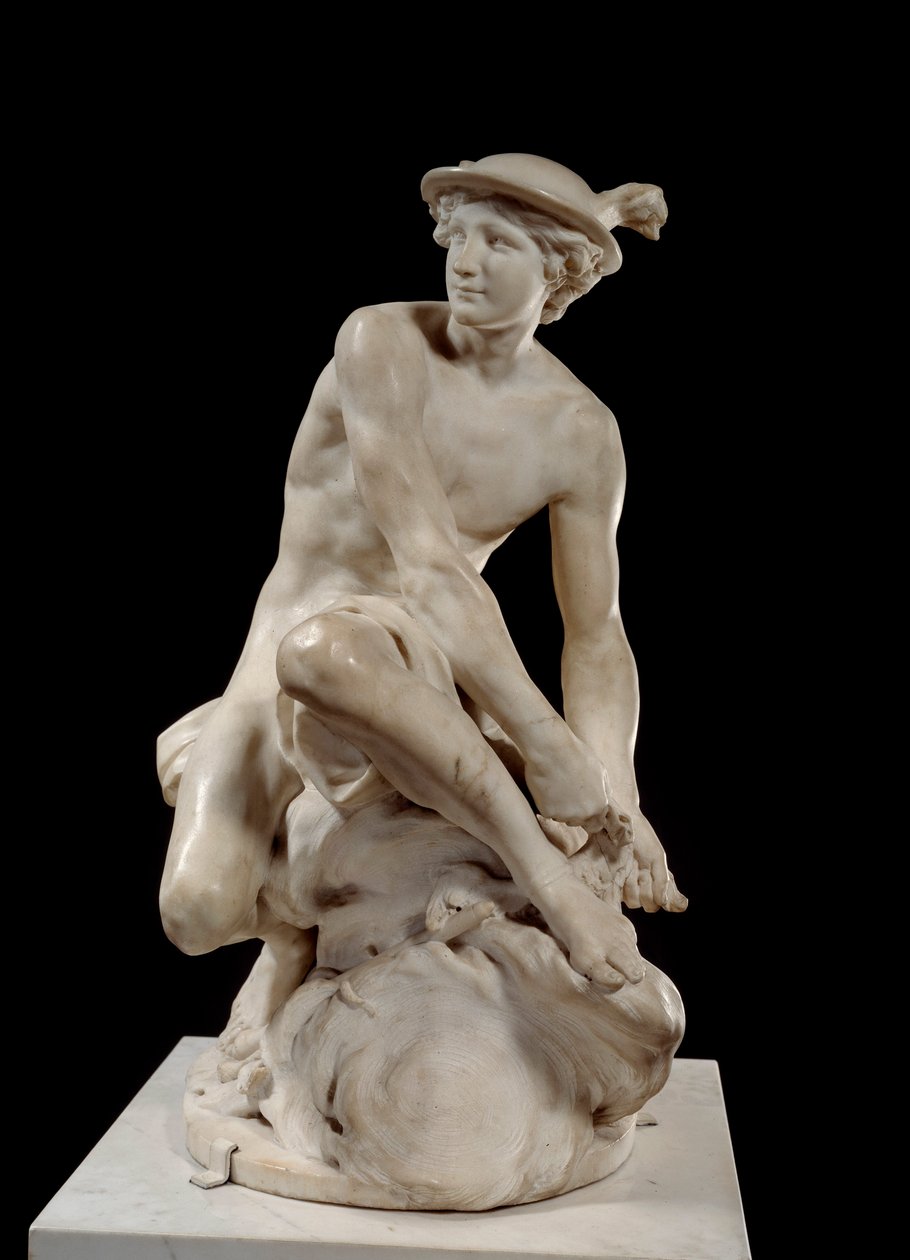 Mercury Attaching His Winged Sandals by Jean Baptiste Pigalle