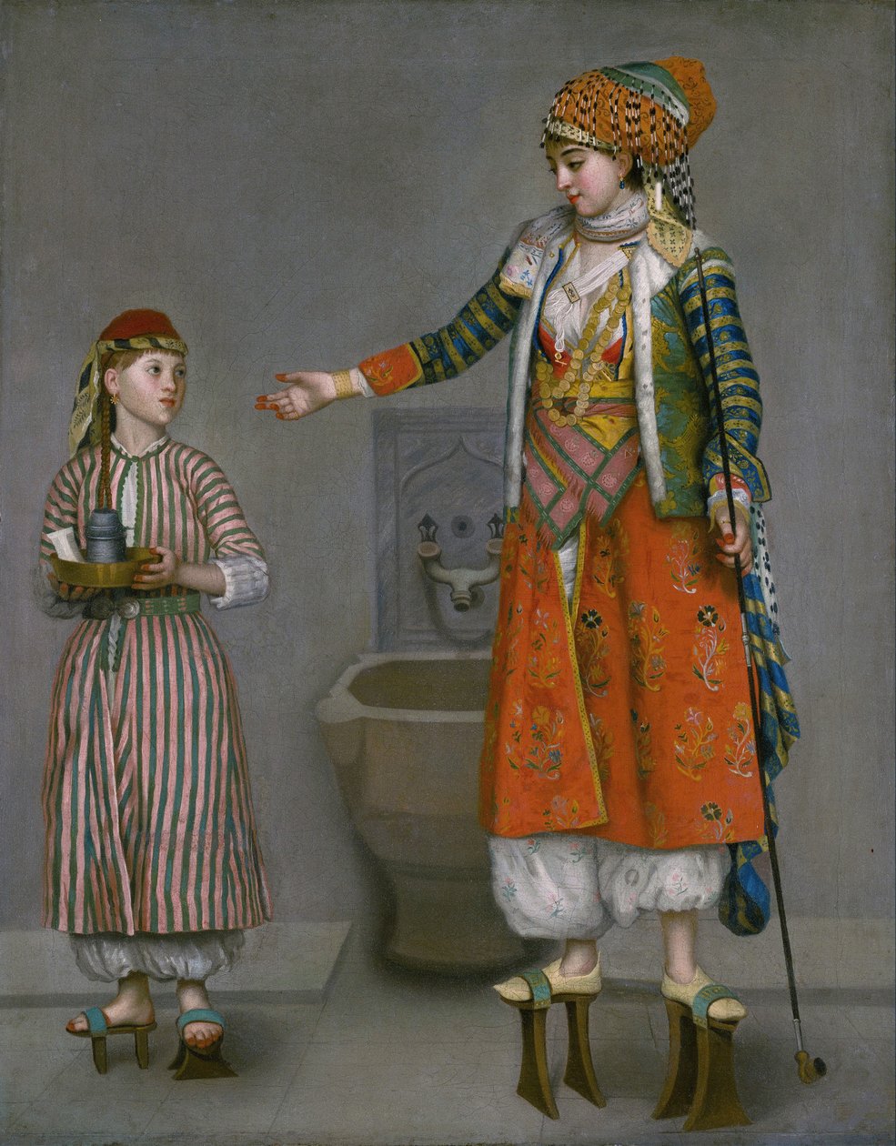 A Lady in Turkish Dress and Her Servant by Jean-Étienne Liotard