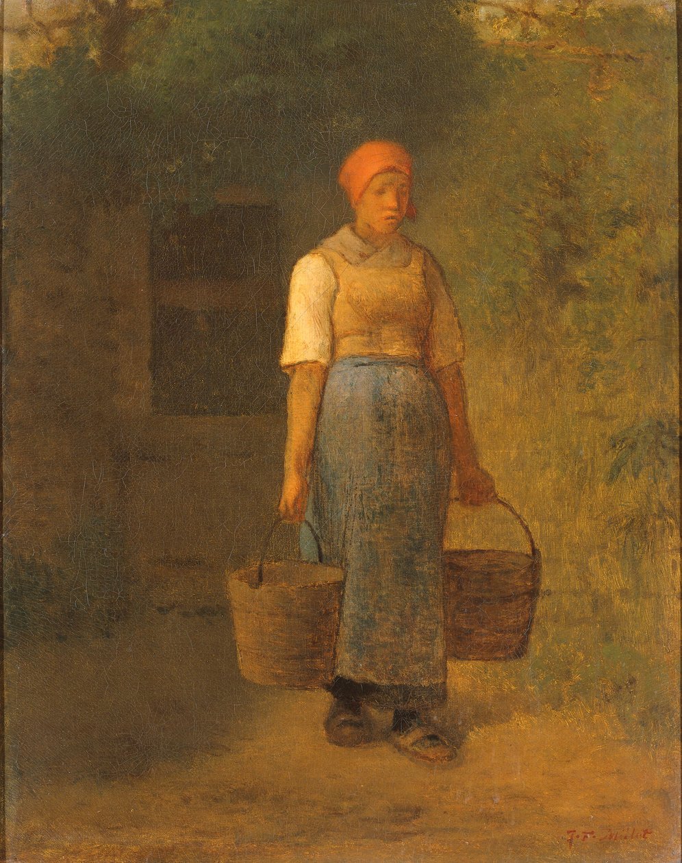 Girl Carrying Water by Jean-Francois Millet