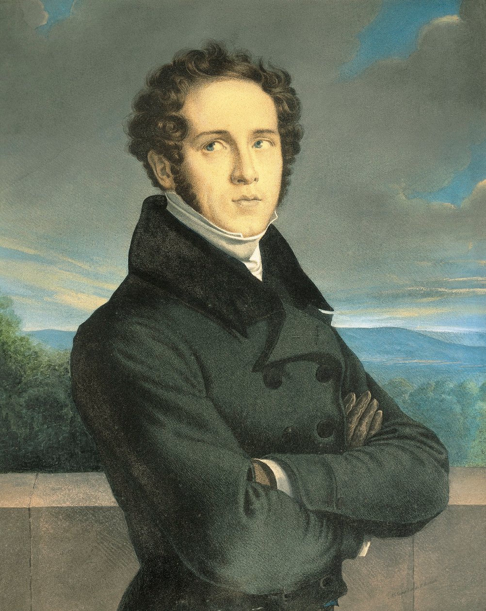 Portrait of Vincenzo Bellini by Jean Francois Millet