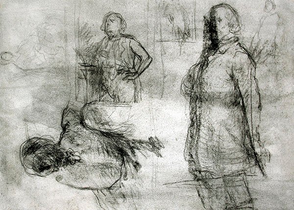 Les Lavandieres by Jean Francois Millet