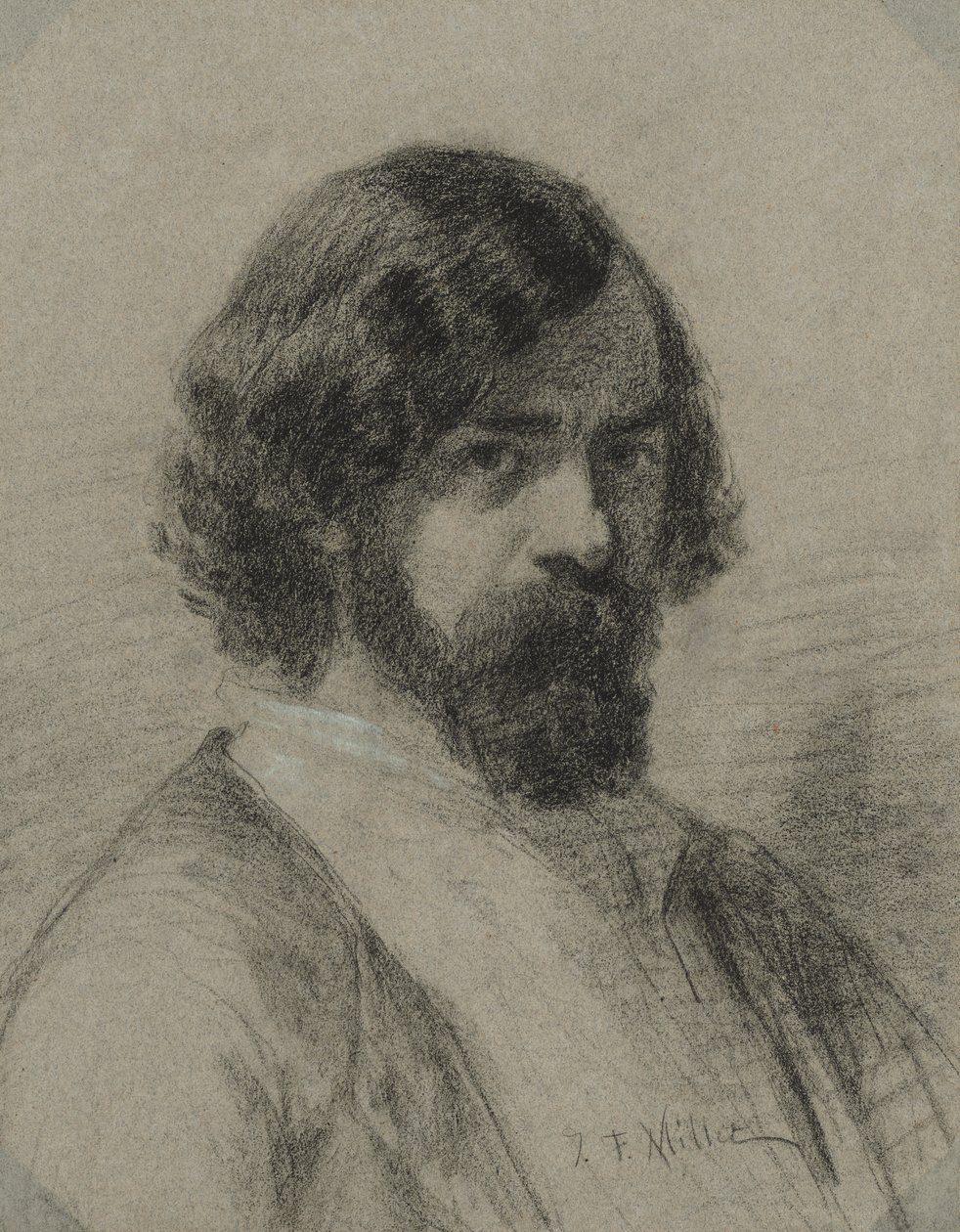 Portrait of Narcisse Virgile Diaz de la Peña by Jean-Francois Millet