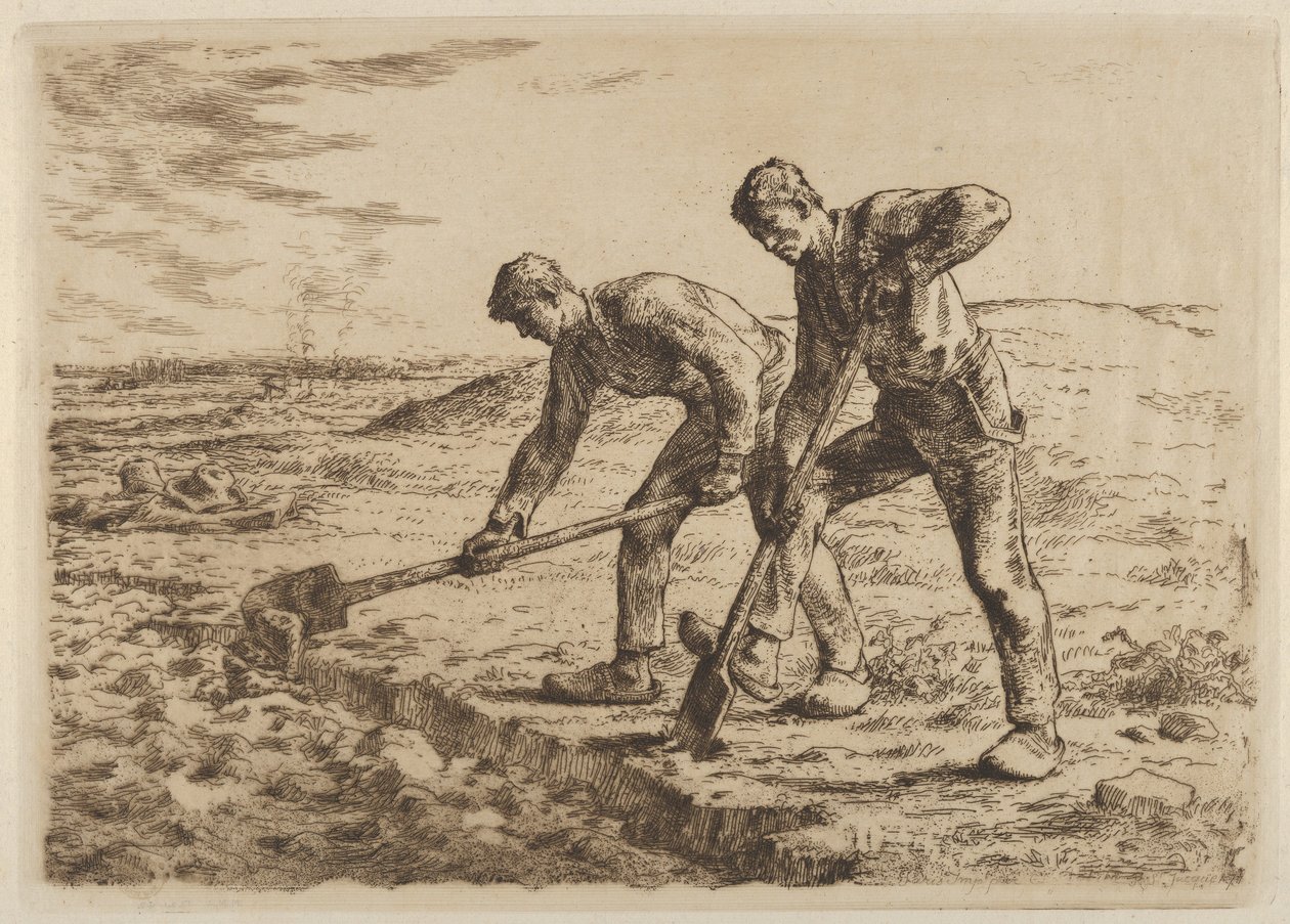 The Diggers by Jean-Francois Millet