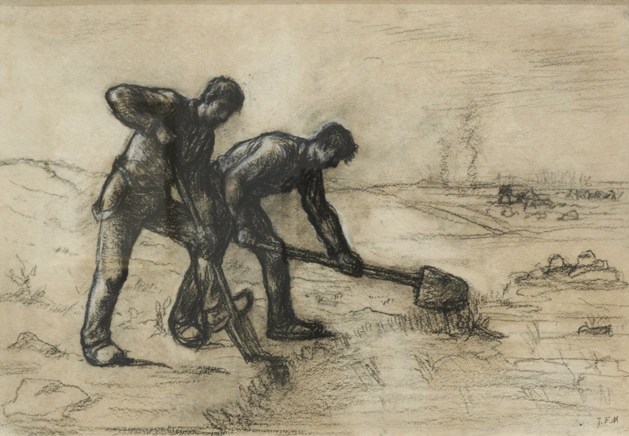 The Diggers by Jean-Francois Millet