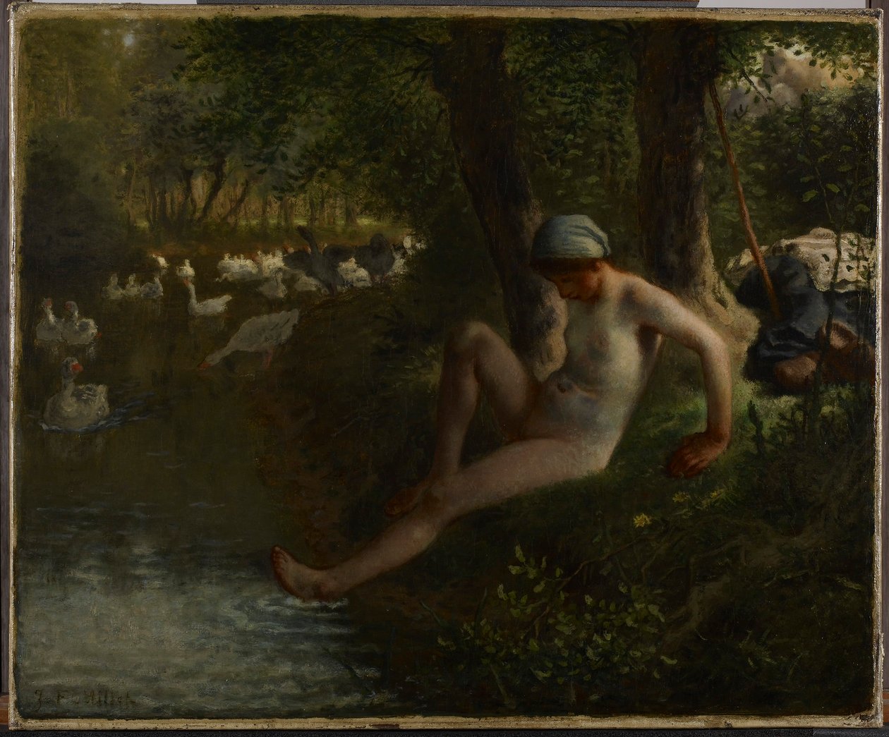 The Goose Girl by Jean-Francois Millet