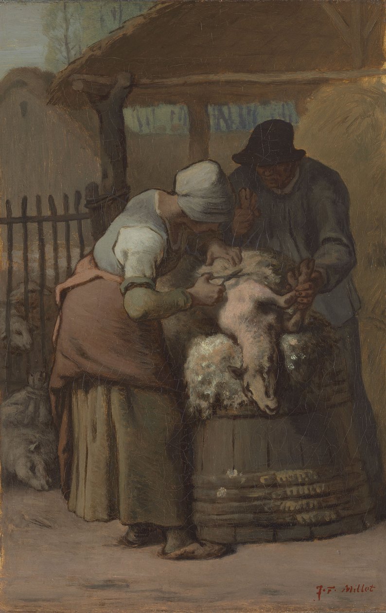 The Sheepshearers by Jean-Francois Millet